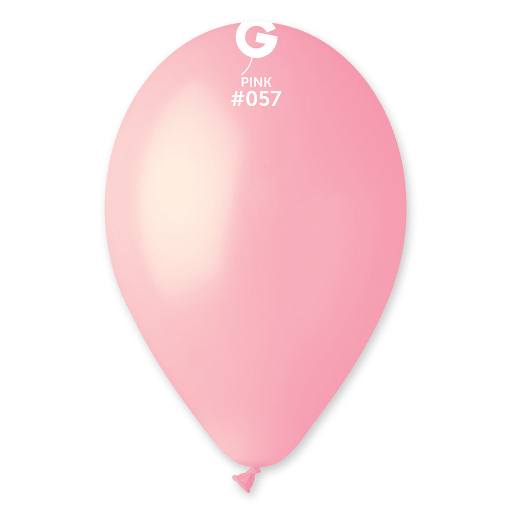 12" Gemar Latex Balloons (Bag of 50) Standard Pink