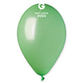 12" Gemar Latex Balloons (Bag of 50) Metallic Metallic Mint Green