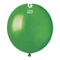19" Gemar Latex Balloons (Bag of 25) Metallic Metallic Green