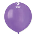 19" Gemar Latex Balloons (Bag of 25) Standard Lavender