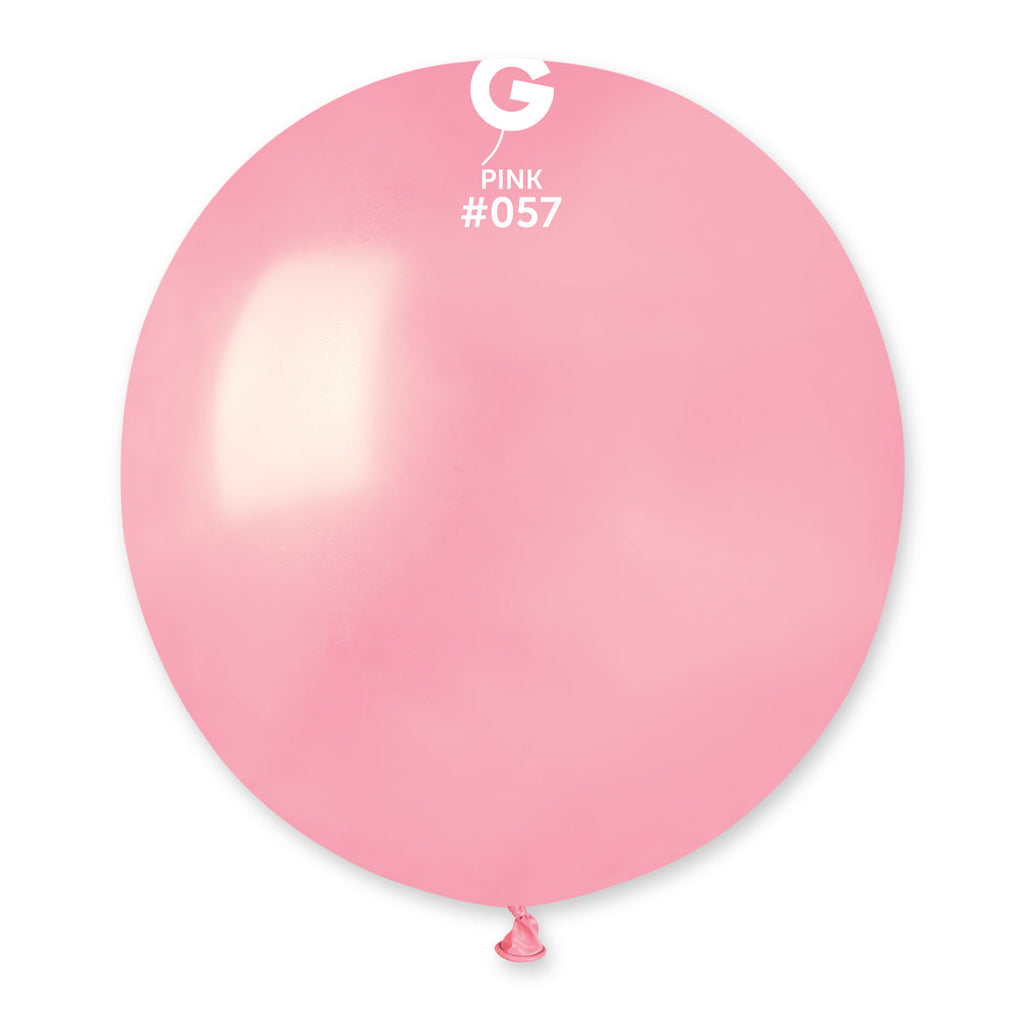19" Gemar Latex Balloons (Bag of 25) Standard Pink