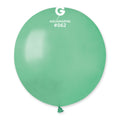 19" Gemar Latex Balloons (Bag of 25) Metallic Metallic Aquamarine