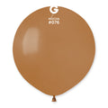19" Gemar Latex Balloons (Bag of 25) Standard Mocha