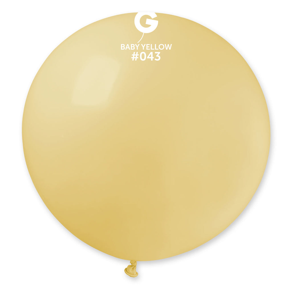 31" Gemar Latex Balloons (Pack of 1) Giant Balloon Baby Yellow