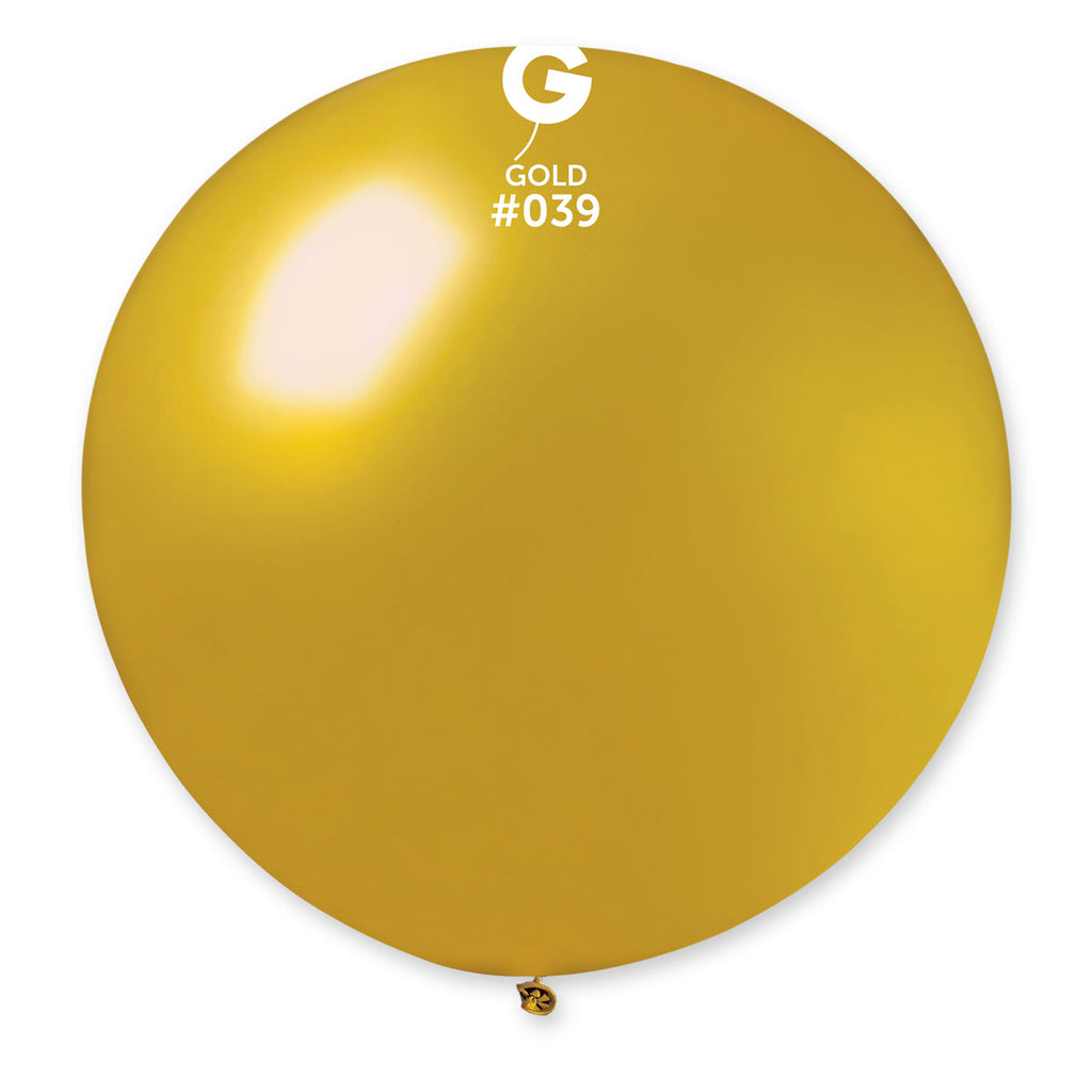31" Gemar Latex Balloons (Pack of 1) Giant Metallic Balloon Gold