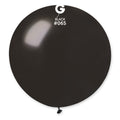 31" Gemar Latex Balloons (Pack of 1) Giant Metallic Black