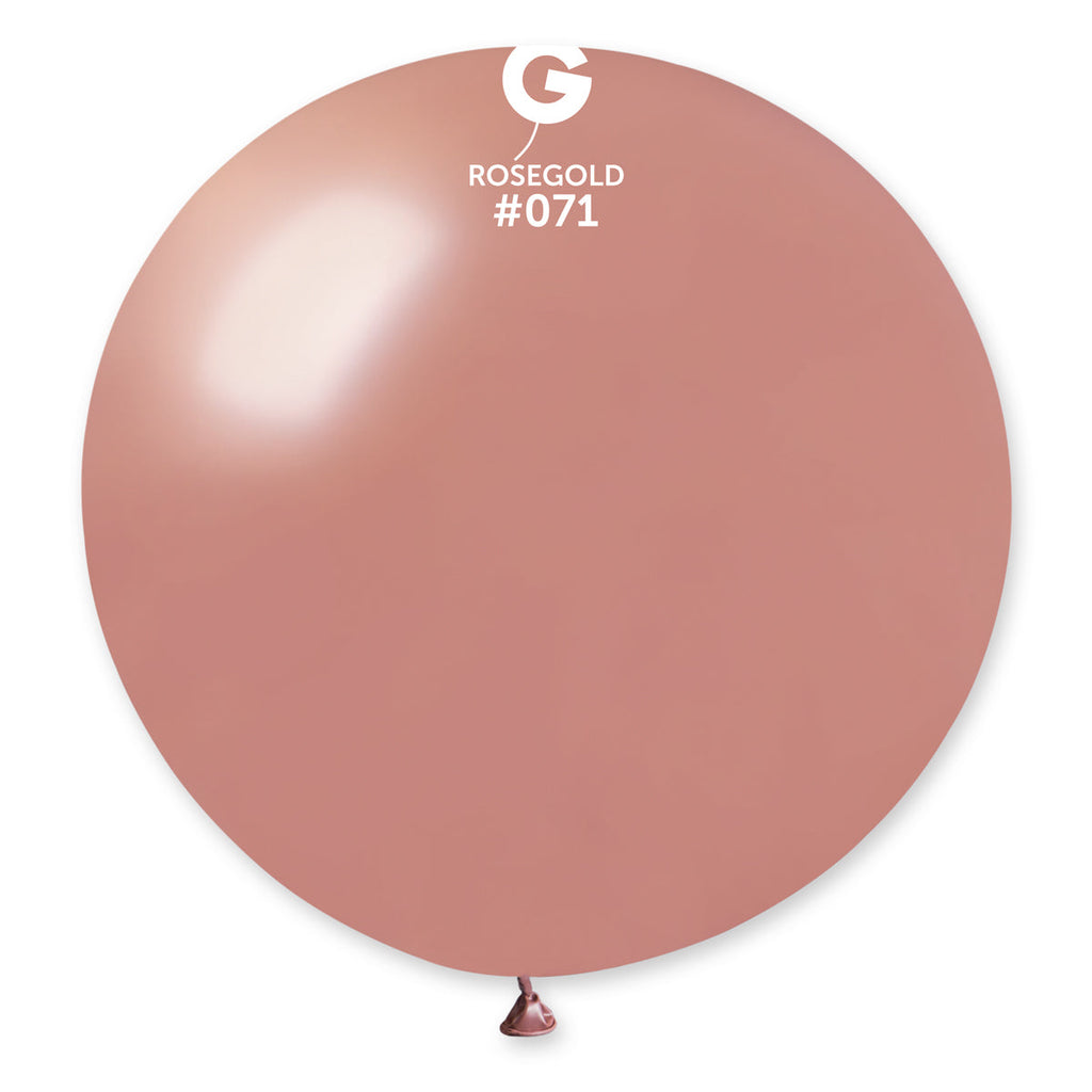 31" Gemar Latex Balloons (Pack of 1) Giant Metallic Balloon Rose Gold