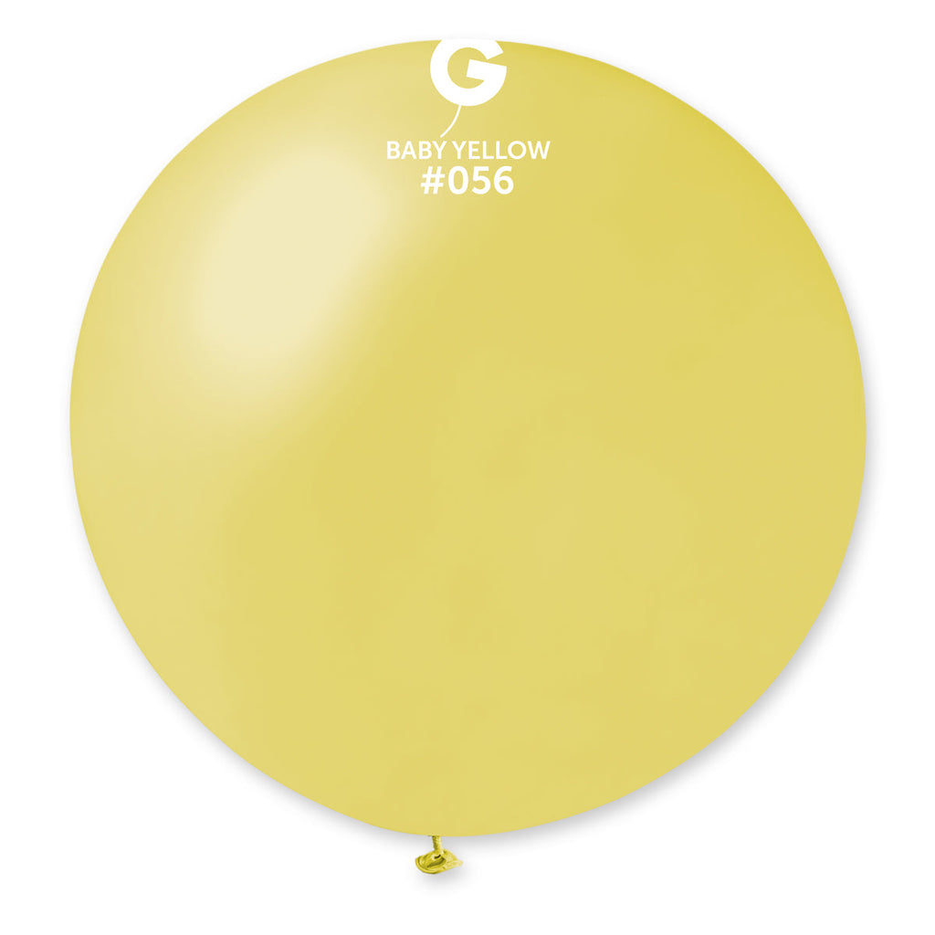 31" Gemar Latex Balloons (Pack of 1) Giant Metallic Baby Yellow