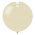 31" Gemar Latex Balloons (Pack of 1) Giant Metallic Ivory