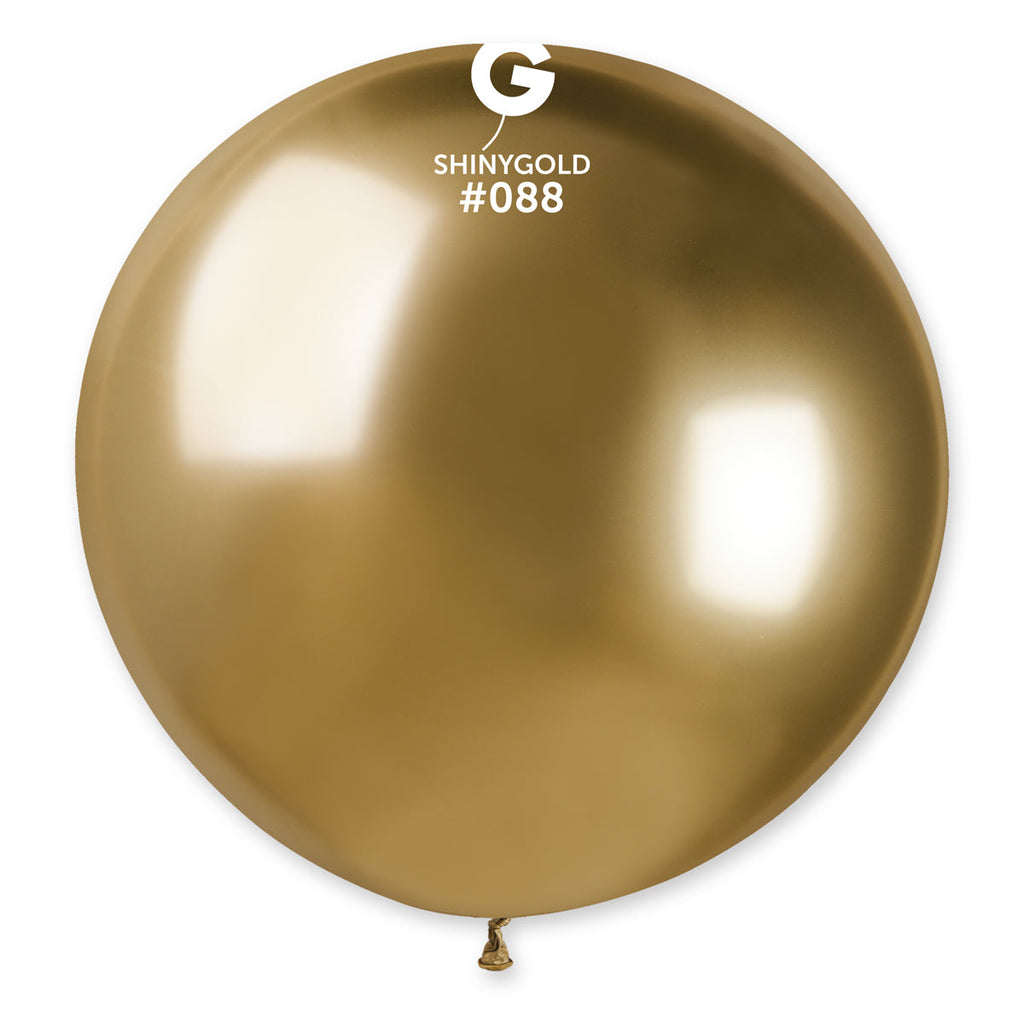 31" Gemar Latex Balloons (Pack of 1) Shiny Gold