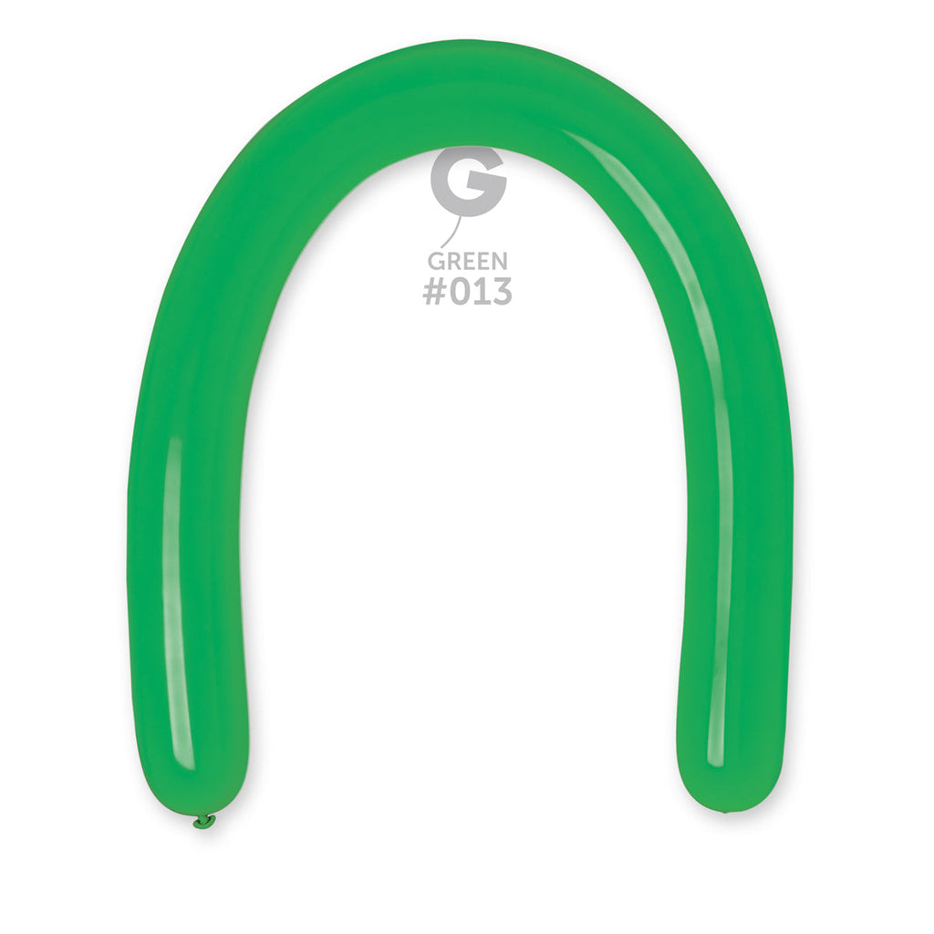 360G Gemar Latex Balloons (Bag of 50) Modelling/Twisting Deep Green*