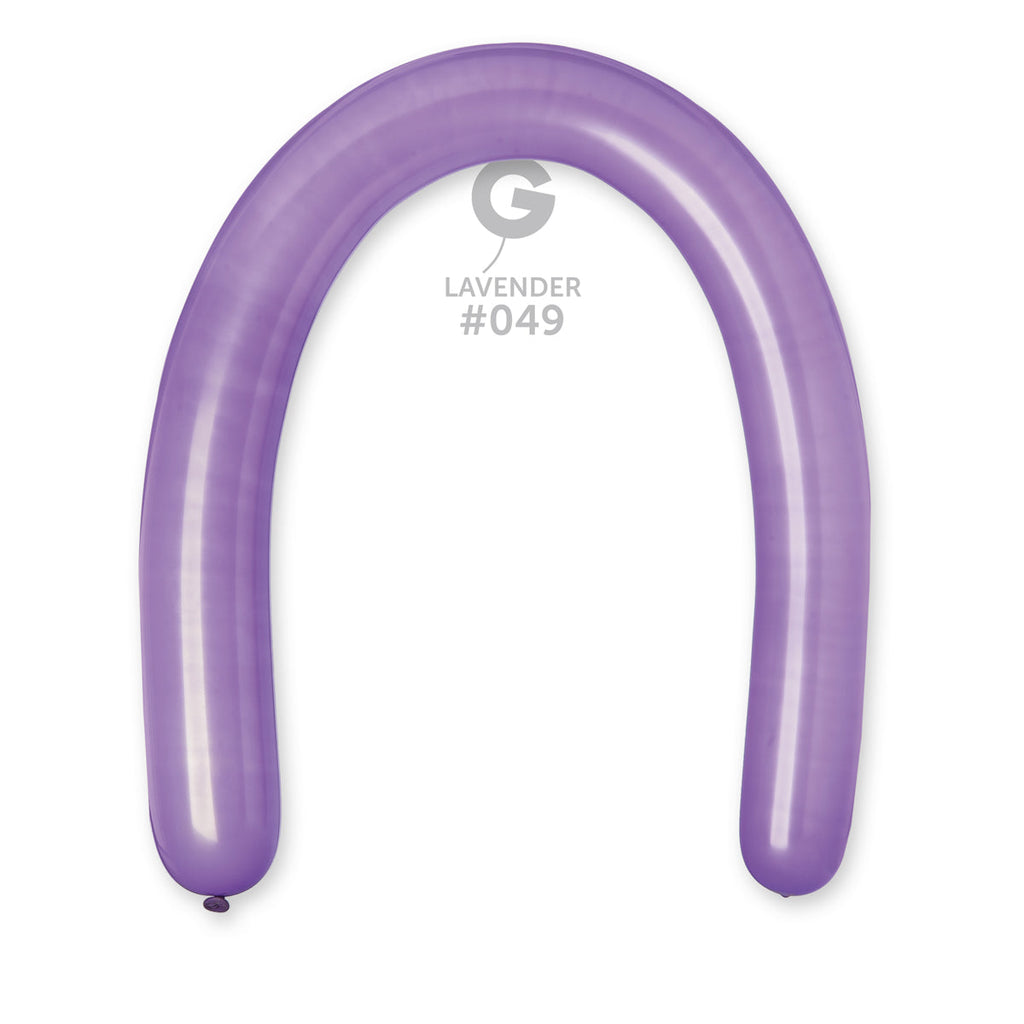 360G Gemar Latex Balloons (Bag of 50) Modelling/Twisting Lavender*