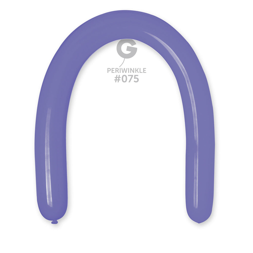360G Gemar Latex Balloons (Bag of 50) Modelling/Twisting Periwinkle*