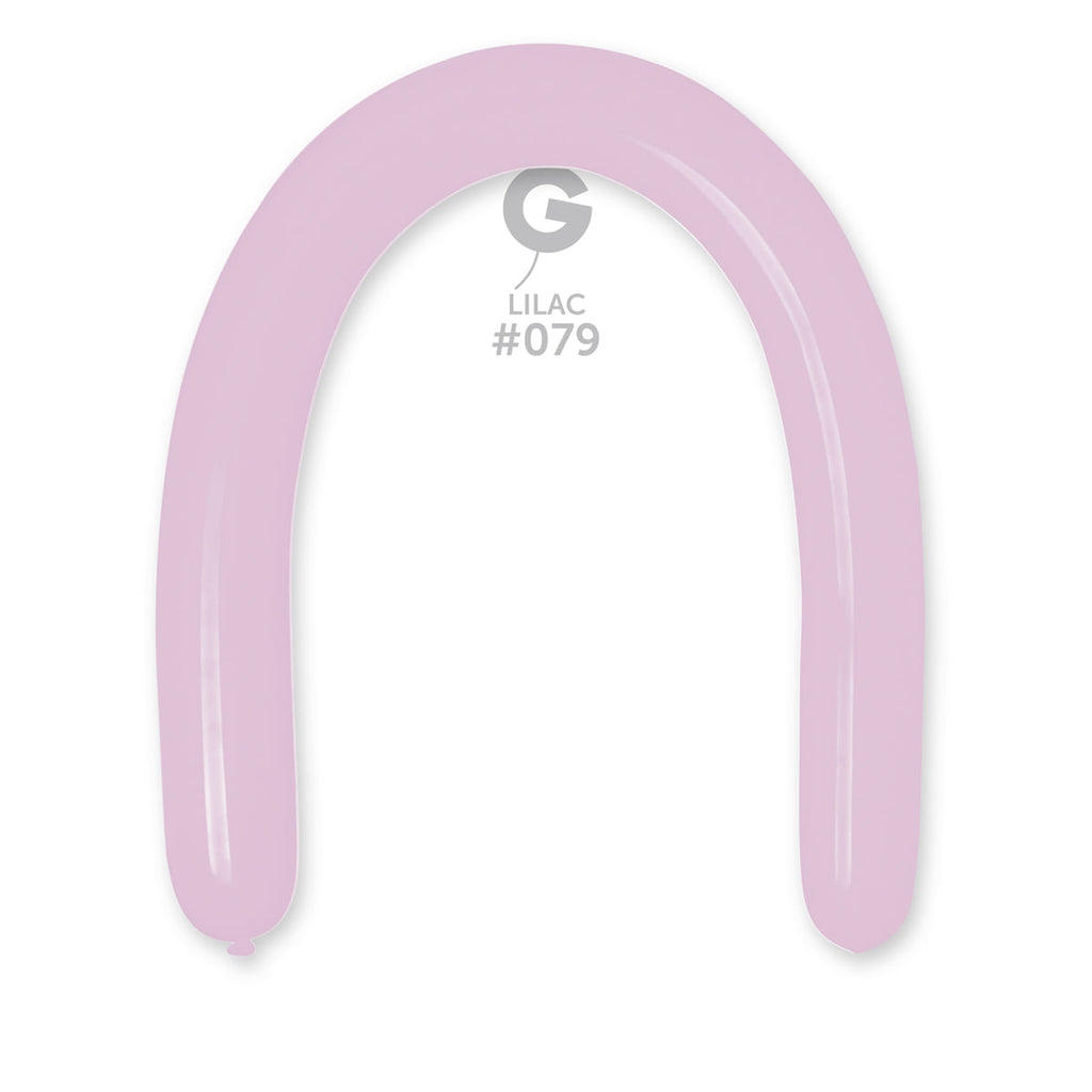 360G Gemar Latex Balloons (Bag of 50) Modelling/Twisting Lilac*