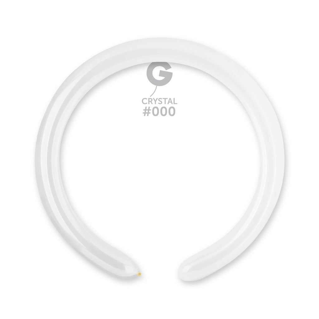 260G Gemar Latex Balloons (Bag of 50) Modelling/Twisting Crystal Clear