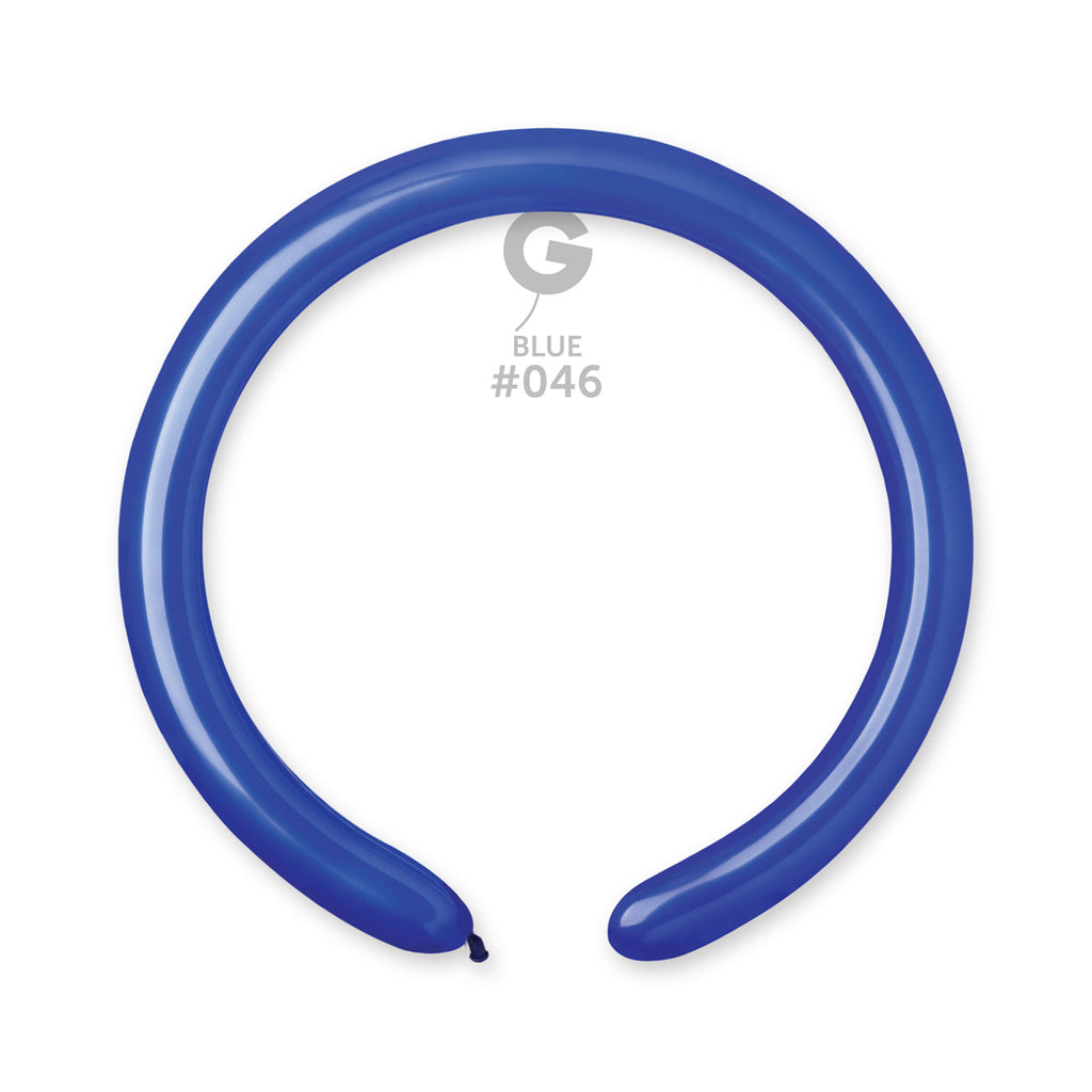 260G Gemar Latex Balloons (Bag of 50) Modelling/Twisting Royal Blue