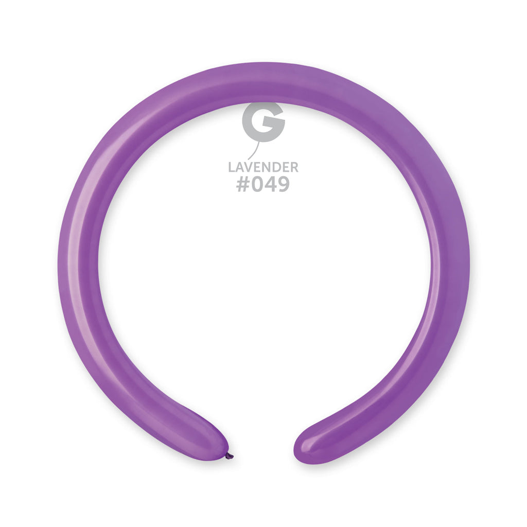 260G Gemar Latex Balloons (Bag of 50) Modelling/Twisting Lavender