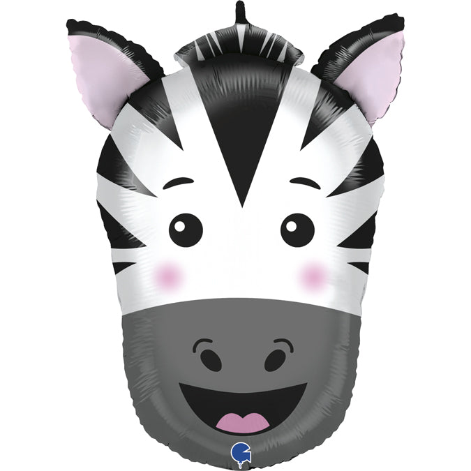 29" Zebra Head Foil Balloon