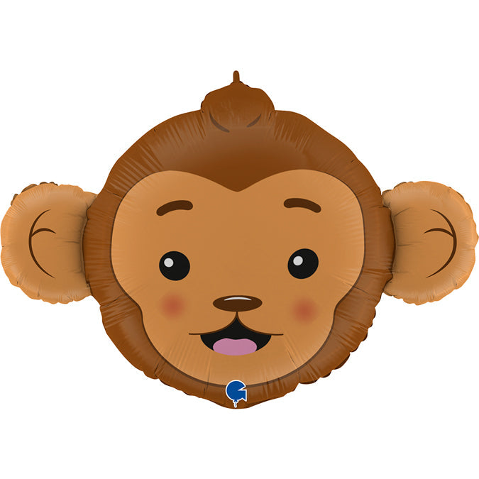 36" Monkey Head Foil Balloon