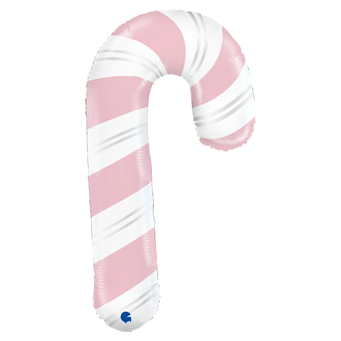 41" Pink Candy Cane Foil Balloon