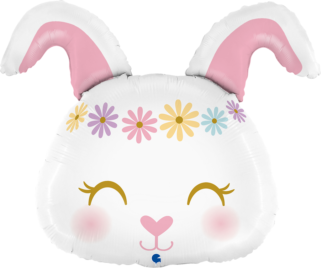 31" Hippie Bunny Foil Balloon