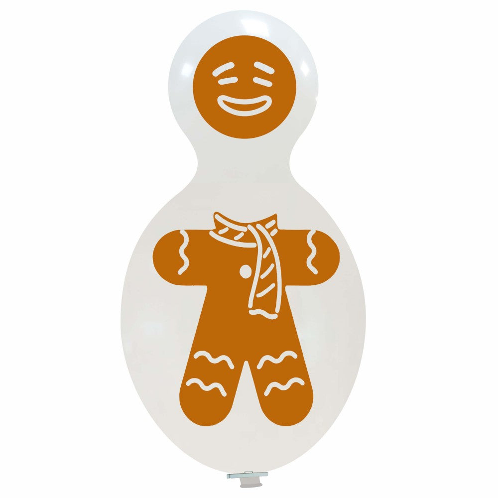 Uninflated 59 Inches Gingerbread Man Single Sided (1 Per Bag) Cattex Brand Latex Balloons Manufacturered By Cattex