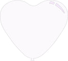 11" Standard White Decomex Heart Shaped Latex Balloons (100 Per Bag)