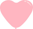 11" Deco Light Pink Decomex Heart Shaped Latex Balloons (100 Per Bag)