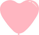 11" Deco Light Pink Decomex Heart Shaped Latex Balloons (100 Per Bag)