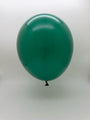 A 36'' Balloonia Latex Balloon in Forest Green with a black knot floats against a plain white background.