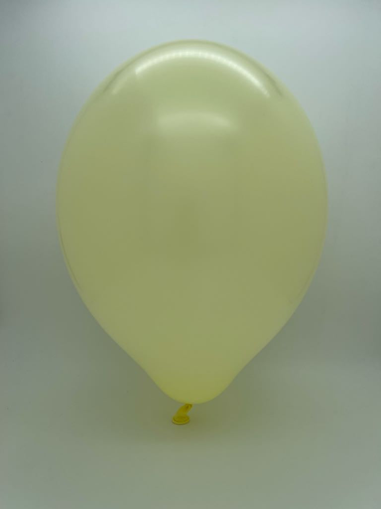 Inflated Balloon Image 36" Cattex Premium Lemon Cream Latex Balloons (1 Per Bag)