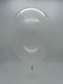 Inflated Balloon Image 12" CTI PartyLoon Brand Latex Balloons (100 Per Bag) Crystal Clear