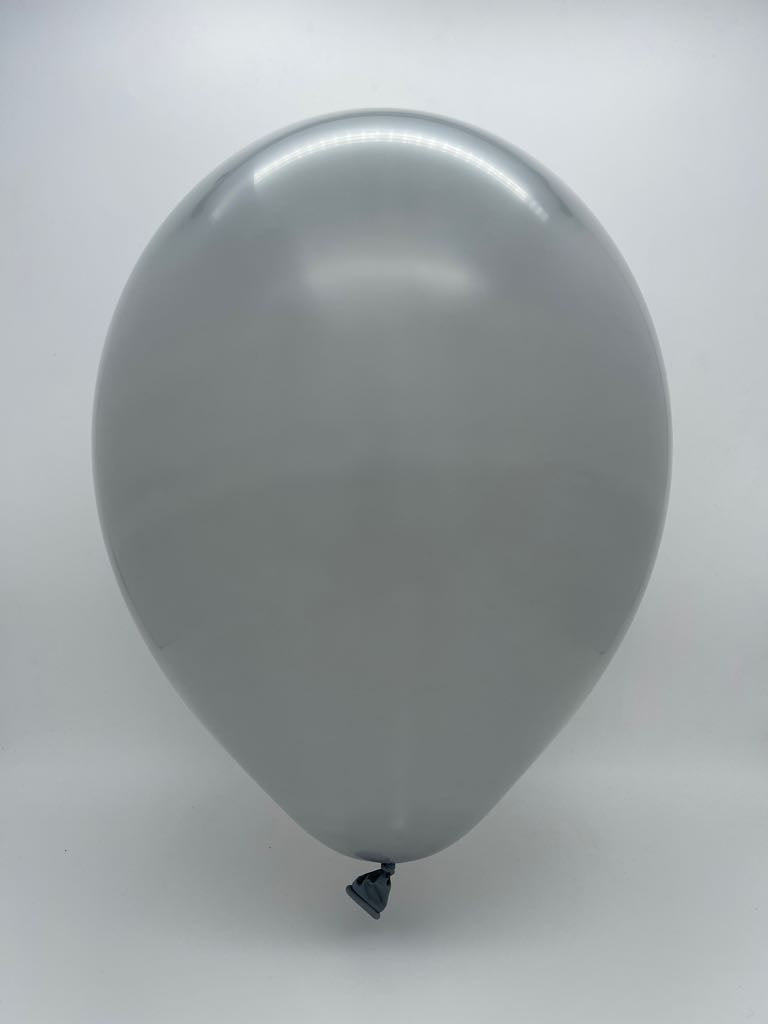 Inflated Balloon Image T160D Deco Grey Decomex Modelling Latex Balloons (100 Per Bag)