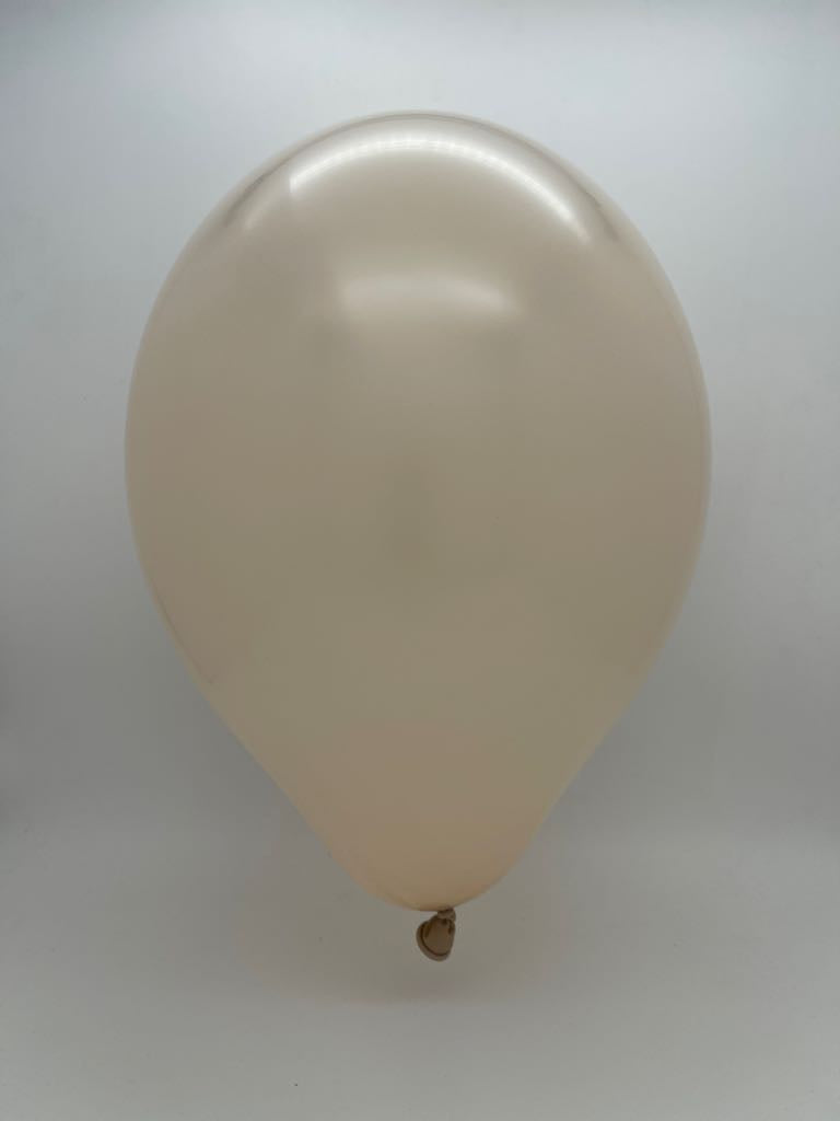 Inflated Balloon Image 17" Ellie's Brand Latex Balloons Linen (25 Per Bag)