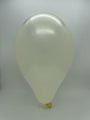 Inflated Balloon Image 5" Gemar Latex Balloons (Bag of 100) Metallic Metallic Ivory