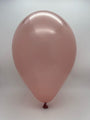 Inflated Balloon Image 5" Gemar Latex Balloons (Bag of 100) Metallic Rose Gold