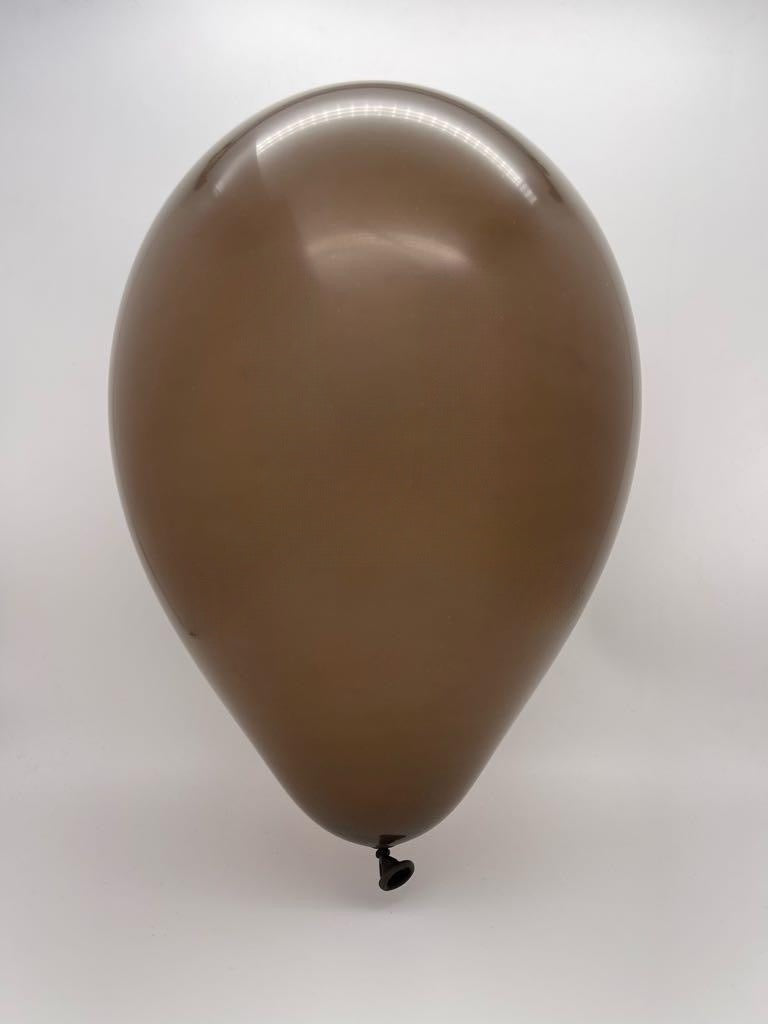 Inflated Balloon Image 12" Gemar Latex Balloons (Bag of 50) Standard Brown