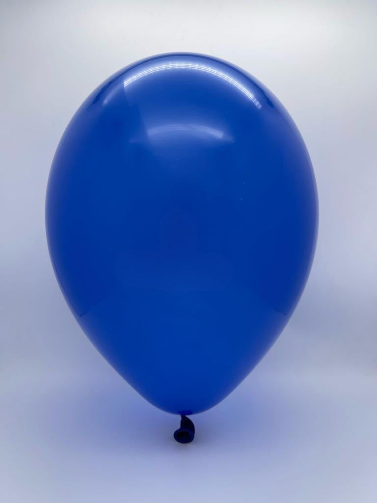 Inflated Balloon Image 12" Gemar Latex Balloons (Bag of 50) Standard Royal Blue