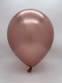 Inflated Balloon Image 350K Kalisan Nozzle Up Twisting Latex Balloons Mirror Rose Gold (50 Per Bag)