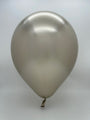 Inflated Balloon Image 36" Kalisan Latex Balloons Mirror White Gold (2 Per Bag)
