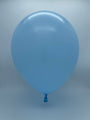 Inflated Balloon Image 12" Kalisan Latex Heart Balloons Pastel Matte Macaroon Blue (50 Per Bag)
