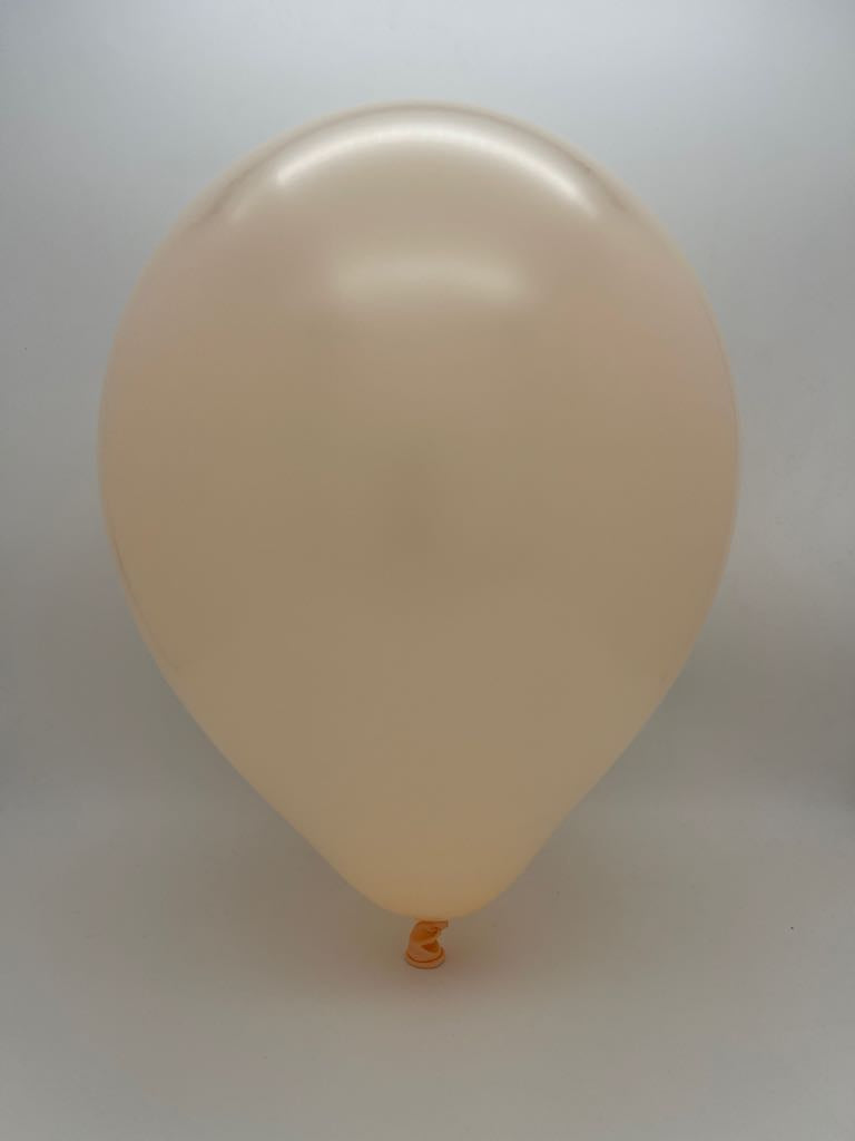 Inflated Balloon Image 12" Kalisan Latex Balloons Pastel Matte Macaroon Salmon (500 Per Bag)