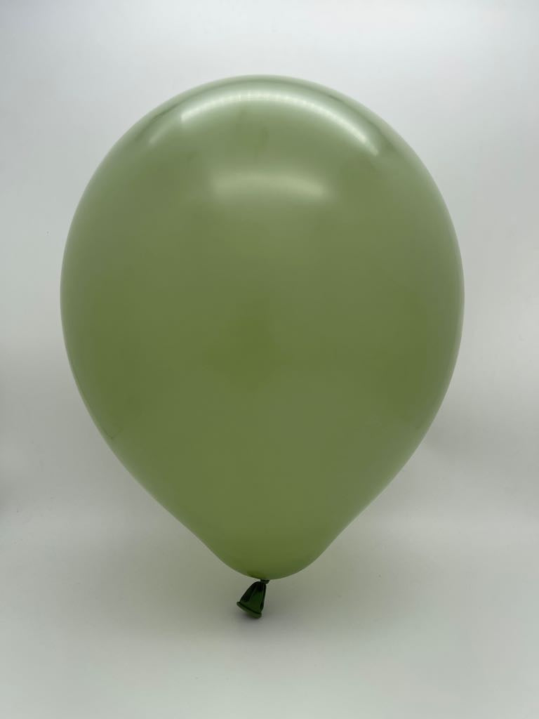 Inflated Balloon Image 12" Kalisan Latex Balloons Retro Eucalyptus (50 Per Bag)