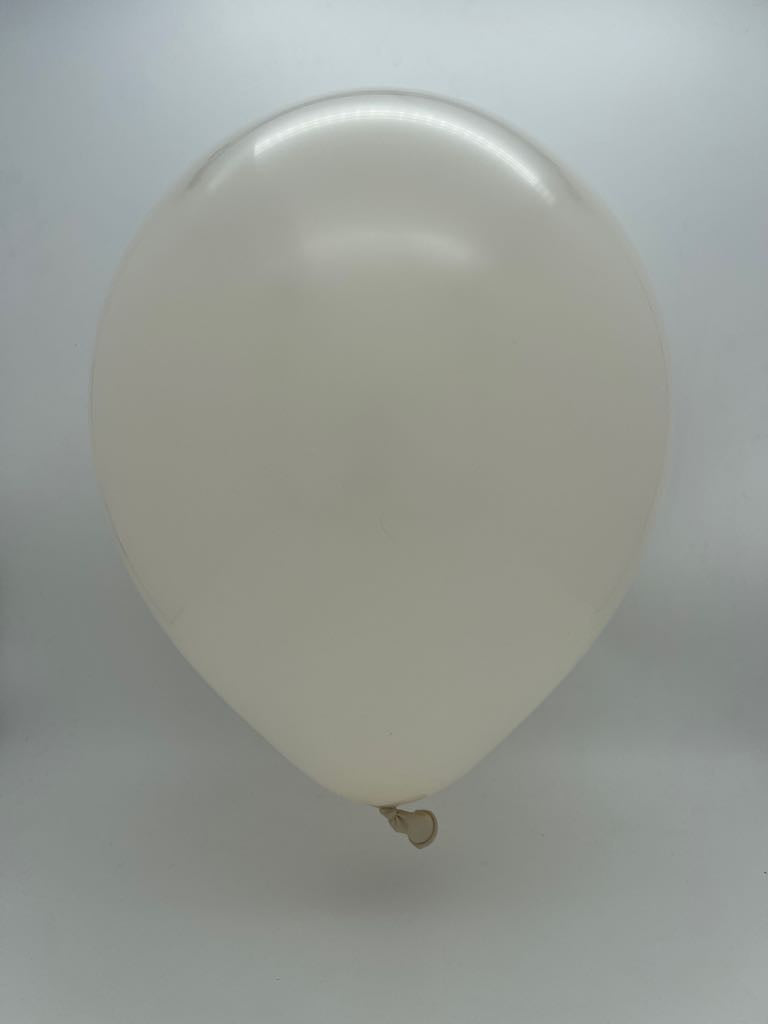 Inflated Balloon Image 5" Kalisan Latex Balloons Retro White (1000 Per Bag)