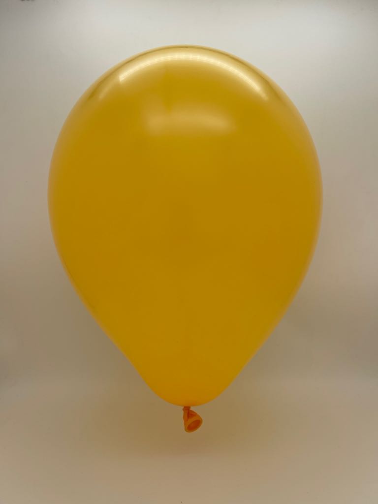 Inflated Balloon Image 350K Kalisan Nozzle Up Twisting Latex Balloons Standard Amber (50 Per Bag)