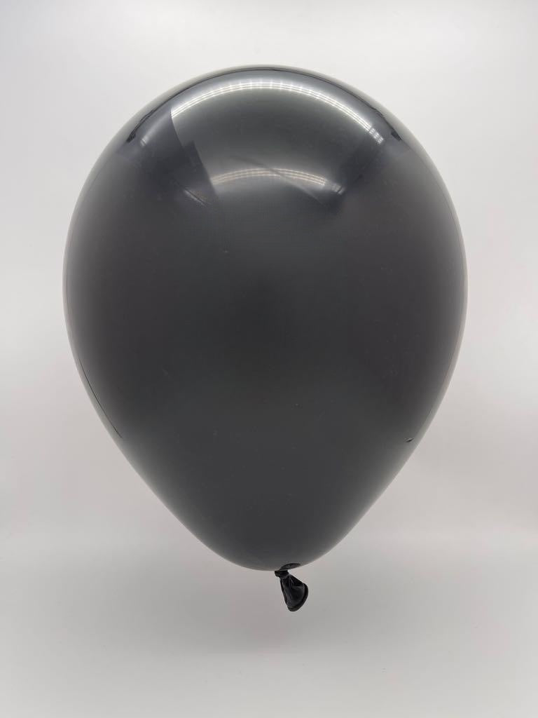 Inflated Balloon Image 260K Kalisan Nozzle Up Twisting Latex Balloons Standard Black (50 Per Bag)