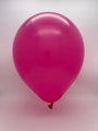 Inflated Balloon Image 12" Kalisan Latex Heart Balloons Standard Fuchsia (50 Per Bag)