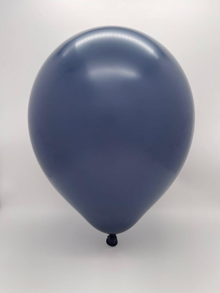 Inflated Balloon Image 260K Kalisan Nozzle Up Twisting Latex Balloons Standard Navy (50 Per Bag)