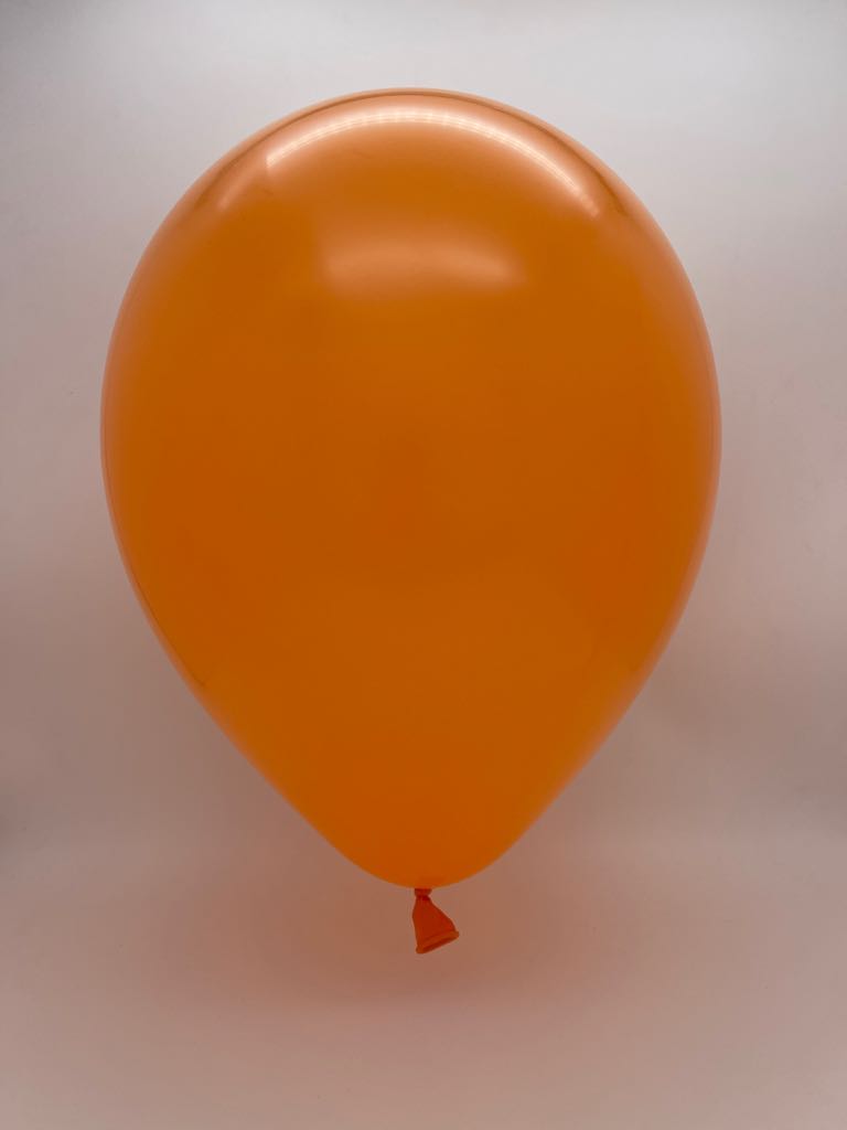 Inflated Balloon Image 160K Kalisan Nozzle Up Twisting Latex Balloons Standard Orange (50 Per Bag)