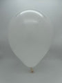 Inflated Balloon Image 12" Kalisan Latex Heart Balloons Standard White (50 Per Bag)